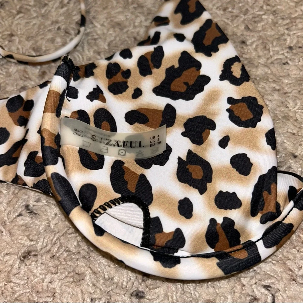 Leopard Print Bikini Set - Picture 4 of 7